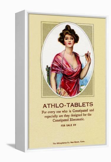 Athlo - Ointment for Croup, Cold or Sore Throat-null-Framed Stretched Canvas