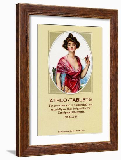 Athlo - Ointment for Croup, Cold or Sore Throat-null-Framed Art Print