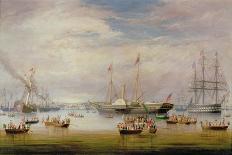 The Royal Yacht `Victoria and Albert' at Anchor Off Cork, 1849-Atkinson-Giclee Print