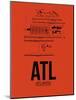 ATL Atlanta Airport Orange-NaxArt-Mounted Art Print