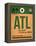 ATL Atlanta Luggage Tag 1-NaxArt-Framed Stretched Canvas