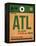 ATL Atlanta Luggage Tag 1-NaxArt-Framed Stretched Canvas