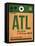 ATL Atlanta Luggage Tag 1-NaxArt-Framed Stretched Canvas