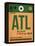 ATL Atlanta Luggage Tag 1-NaxArt-Framed Stretched Canvas