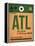 ATL Atlanta Luggage Tag 1-NaxArt-Framed Stretched Canvas