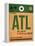 ATL Atlanta Luggage Tag 1-NaxArt-Framed Stretched Canvas