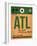 ATL Atlanta Luggage Tag 1-NaxArt-Framed Art Print