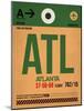 ATL Atlanta Luggage Tag 1-NaxArt-Mounted Art Print