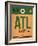 ATL Atlanta Luggage Tag 1-NaxArt-Framed Art Print