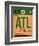 ATL Atlanta Luggage Tag 1-NaxArt-Framed Art Print