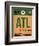 ATL Atlanta Luggage Tag 1-NaxArt-Framed Art Print
