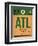 ATL Atlanta Luggage Tag 1-NaxArt-Framed Art Print