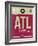 ATL Atlanta Luggage Tag 2-NaxArt-Framed Premium Giclee Print