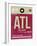 ATL Atlanta Luggage Tag 2-NaxArt-Framed Art Print