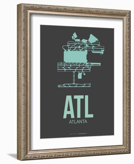 Atl Atlanta Poster 2-NaxArt-Framed Art Print