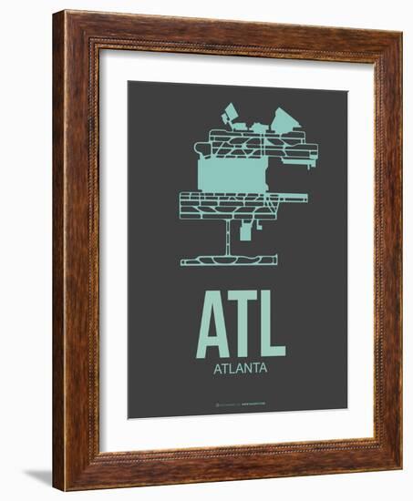 Atl Atlanta Poster 2-NaxArt-Framed Art Print