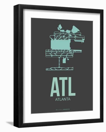 Atl Atlanta Poster 2-NaxArt-Framed Art Print