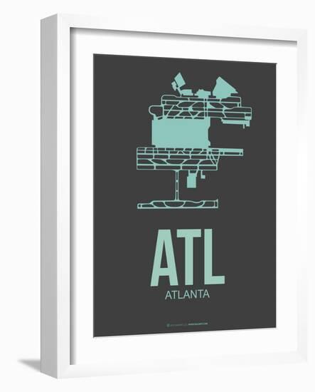 Atl Atlanta Poster 2-NaxArt-Framed Art Print