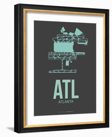 Atl Atlanta Poster 2-NaxArt-Framed Art Print