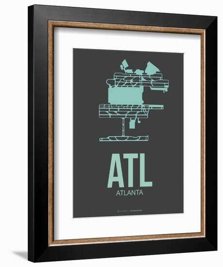 Atl Atlanta Poster 2-NaxArt-Framed Premium Giclee Print