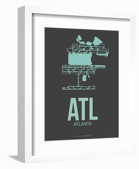 Atl Atlanta Poster 2-NaxArt-Framed Premium Giclee Print