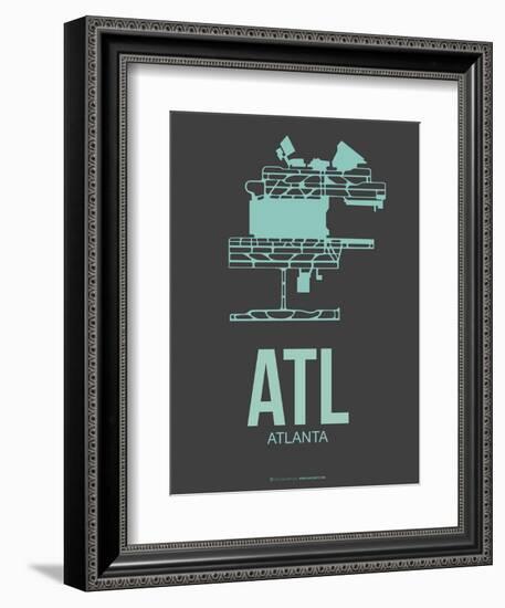 Atl Atlanta Poster 2-NaxArt-Framed Premium Giclee Print