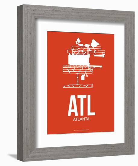 Atl Atlanta Poster 3-NaxArt-Framed Premium Giclee Print