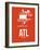 Atl Atlanta Poster 3-NaxArt-Framed Art Print