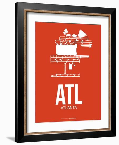 Atl Atlanta Poster 3-NaxArt-Framed Art Print