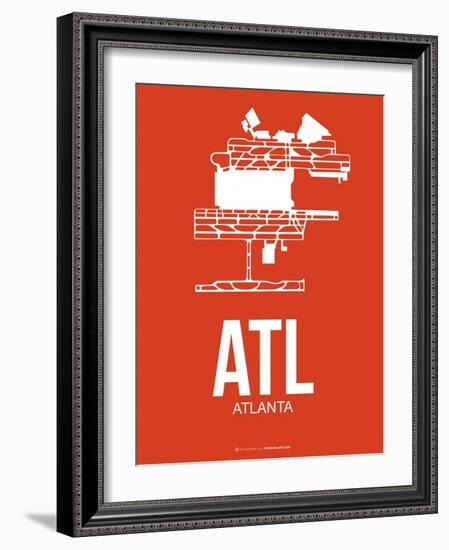 Atl Atlanta Poster 3-NaxArt-Framed Art Print