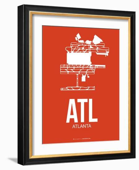 Atl Atlanta Poster 3-NaxArt-Framed Art Print