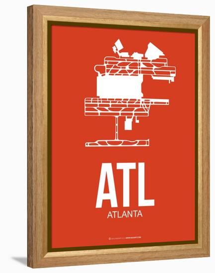 Atl Atlanta Poster 3-NaxArt-Framed Stretched Canvas