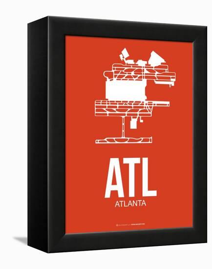 Atl Atlanta Poster 3-NaxArt-Framed Stretched Canvas