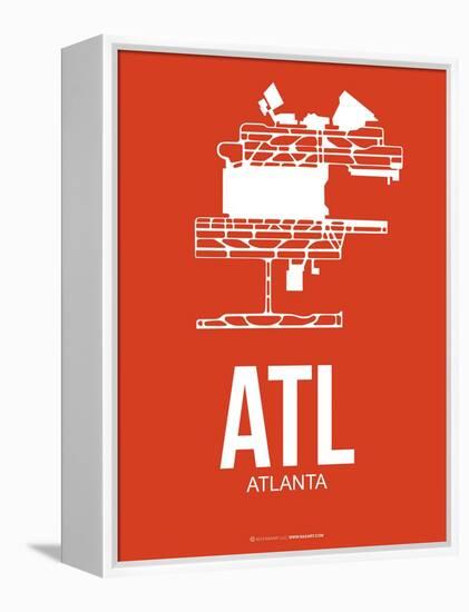 Atl Atlanta Poster 3-NaxArt-Framed Stretched Canvas