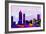 Atlanta City Skyline-NaxArt-Framed Art Print