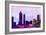 Atlanta City Skyline-NaxArt-Framed Art Print