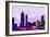 Atlanta City Skyline-NaxArt-Framed Art Print