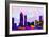 Atlanta City Skyline-NaxArt-Framed Art Print