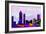 Atlanta City Skyline-NaxArt-Framed Art Print