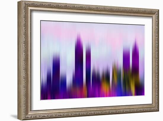 Atlanta Downtown Skyline-NaxArt-Framed Art Print