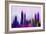 Atlanta Downtown Skyline-NaxArt-Framed Art Print