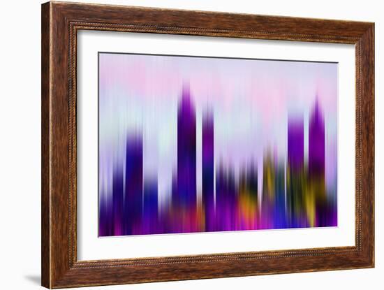 Atlanta Downtown Skyline-NaxArt-Framed Art Print