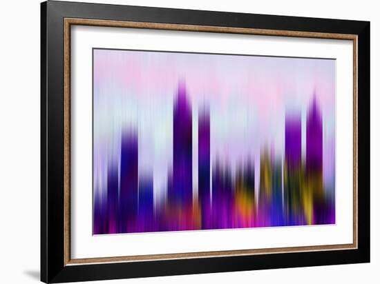 Atlanta Downtown Skyline-NaxArt-Framed Art Print