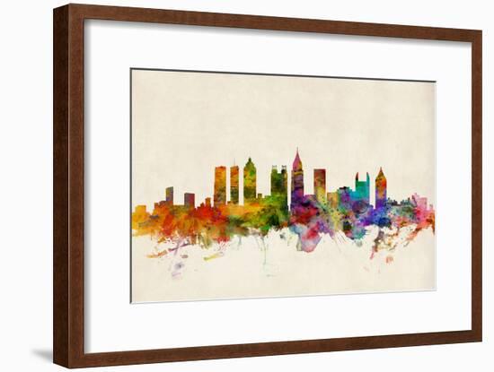 Atlanta Georgia Skyline-Michael Tompsett-Framed Art Print