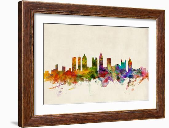 Atlanta Georgia Skyline-Michael Tompsett-Framed Art Print