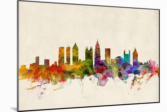 Atlanta Georgia Skyline-Michael Tompsett-Mounted Art Print