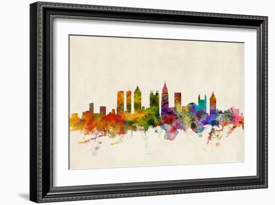 Atlanta Georgia Skyline-Michael Tompsett-Framed Art Print