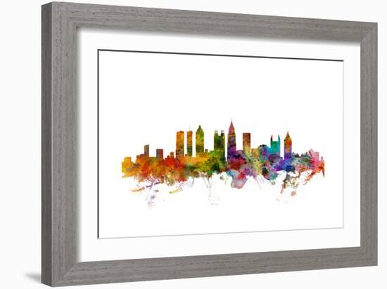 Atlanta Georgia Skyline-Michael Tompsett-Framed Art Print