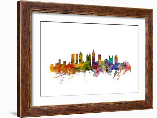 Atlanta Georgia Skyline-Michael Tompsett-Framed Art Print