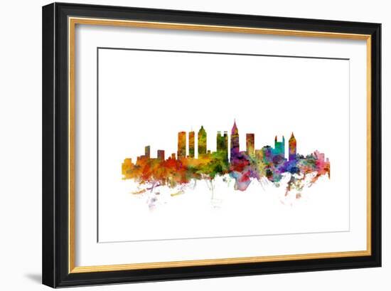 Atlanta Georgia Skyline-Michael Tompsett-Framed Art Print